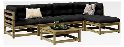 Produktbild von 6-teiliges Garten-Sofagarnitur Set für die Terrasse