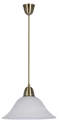 Obrázek produktu pro Závěsný lustr RUBI - 1xE27, 60W, patina / bílý