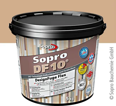 Produktbild von Sopro DF 10 Fliesen 5 kg Design Fuge Fugenmasse Fugenmörtel 1-10mm caramel-38