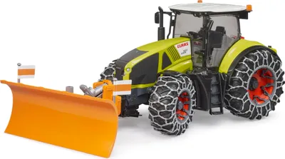 Obrázok produktu pre Bruder Claas Axion 950 so snehovými reťazami a radlicou