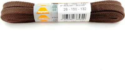Produktbild von Ringelspitz Schnürsenkel flach 150cm dunkelbraun