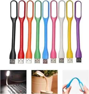 Image de Lampe LED USB miniature - Lot de 9 pour ordinateur portable et PC