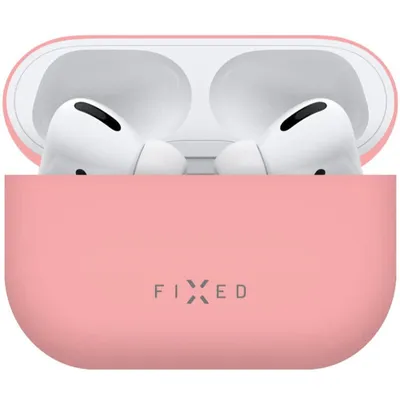 Zdjęcie produktu dla Etui ochronne Fixed Silky do słuchawek Apple AirPods Pro 2, różowe