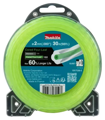 Productafbeelding van Makita maaimesdraad, type Cored Four-Leaf, 2,0 mm x 30 meter - 1917U8-5