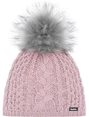 Produktbild von EISBÄR Afra Lux Grob-Strick Damen Bommel Mütze mit Merino Wolle pink