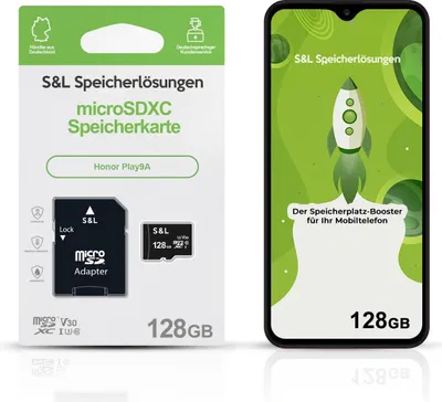 Produktbild von microSD Speicherkarte S&L für Honor Play9A - Speicherkapazität: 128 GB