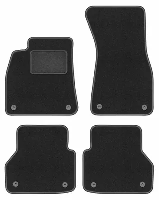 Immagine prodotto di Tappetini in moquette per Audi A6 C8 2018- (station wagon/berlina) – set 4 pezzi, grigio grafite, su misura – Wielganizator LUX
