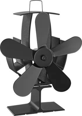 Produktbild von Wiltec Kaminofenventilator mit 5 Blättern 60 bis 350°C, Ofenventilator ohne Strom, Kaminventilator für eine effiziente und umweltfreundliche Wärmeverteilung