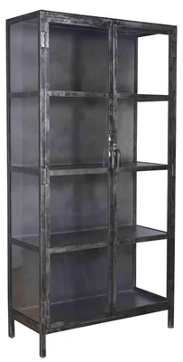 Zdjęcie produktu dla FURNLUX Witryna Rift antracyt 90 cm / Główny kolor: czarny / Wymiary: 90 x 190 x 40 cm