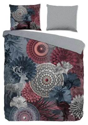 Zdjęcie produktu dla Komplet pościeli "Makenna" - Szary - (240x220 cm) - 100% bawełna