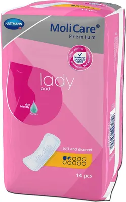 Produktbild von HARTMANN MoliCare Premium lady pad 1,5 Tropfen Karton 24x14 Stück
