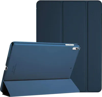 Produktbild von Hülle für 10,5 Zoll iPad Air 3 2019/ iPad Pro 2017, Ultra Dünn Case Cover mit transluzenter Rückseite, Auto Schlafen/Wachen Schutzhülle Kompatibel mit iPad Air 3 / iPad Pro 10.5 -Navy, für Tablet Schutz