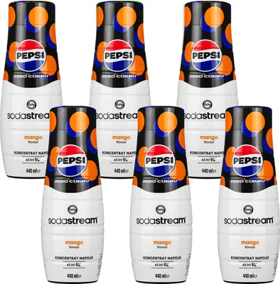Produktbild von Sirup SodaStream Pepsi Max Mango 440ml, 6 Stück