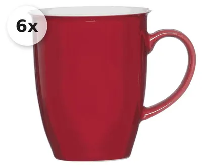 Produktbild von Becher 320ml 6er Set Doppio rot