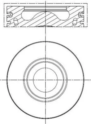 Produktbild von MAHLE 013 PI 00136 002 Kolben für FIAT Ducato Kastenwagen (250, 290) Ducato Pritsche / Fahrgestell (250, 290) für CITROËN JUMPER Kasten für FORD