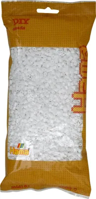 Obrázok produktu pre Hama | Vrecko na zažehľovacie korálky | 6000 bielych korálok
