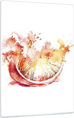 Produktbild von Bilder auf glas - Einteilig - Orange Obst Sommer - 50x70cm - Glasbilder - Wandbilder - Bilder - zum Aufhängen bereit - Wanddekoration aus Glas - Glas Bilder - Wandbild auf Glas - GPA50x70-3049