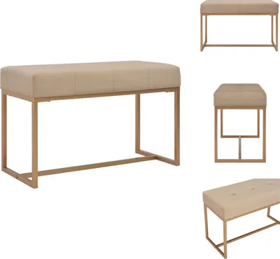 Produktbild von vidaXL Bank 80 cm Beige Samt -  Truhen- & Flurbänke