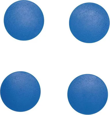 Produktbild von MAUL Magnet MAULsolid rund 4 Stück 0,8 kg Kunststoff Ferrit bruchsicher Ø 3.2 x 0.96 cm blau