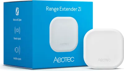 Produktbild von Aeotec Range Extender Zi, Zigbee 3.0 Signalverstärkung von bis zu 100m Reichweite, Plug and Play