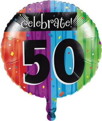 Produktbild von 50. Geburtstag "Celebrate" Folienballon