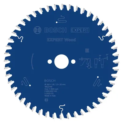 Image de Lame de scie circulaire EXPERT Wood, 160 x 1,8 x 20 mm, Z48