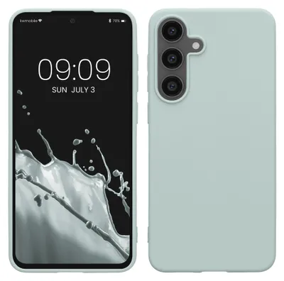 Produktbild von kwmobile Handyhülle für Samsung Galaxy S25 FE Hülle - TPU Case - Kabelloses Laden - Schutzhülle Cover in Cool Mint