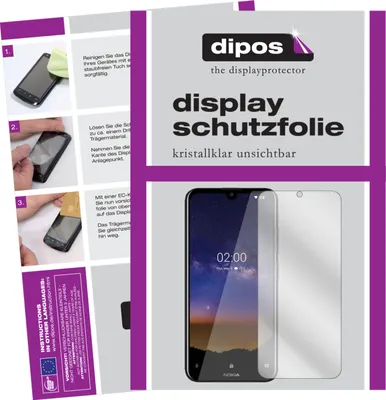 Produktbild von 1x Schutzfolie für Nokia 45324 klar Displayschutzfolie Folie Display Schutz dipos