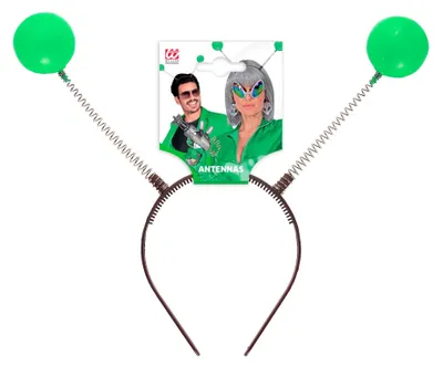 Obrázok produktu pre Čelenka so zelenými tykadlami