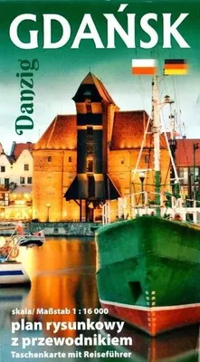 Produktbild von Zeichnung des Stadtplans von Danzig im Taschenformat – Gemeinschaftswerk