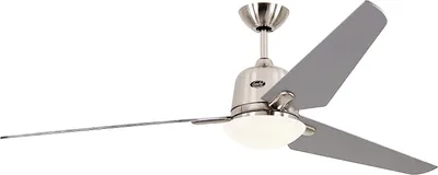 Zdjęcie produktu dla CasaFan Eco Aviatos 162 BN-SI, Wentylator domowy z łopatkami, Chrom, Srebrny, Sufit, 40 m³, 162 cm, Prąd przemienny