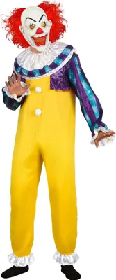 Immagine prodotto di Costume da clown del film horror per adulti, colorato - L