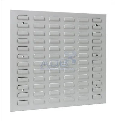 Produktbild von ADB Schlitzplatte, waagerecht, L493 x B456 mm in Lichtgrau