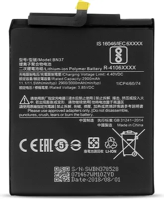 Produktbild von Xiaomi Redmi 6A BN37 Austausch-Akku – 3000mAh Hochleistungsakku