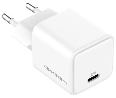 Obrázek produktu pro GoGEN ACHPD130B, napájecí adaptér GaN, 1x USB-C, PD 3.0, 30 W, černý