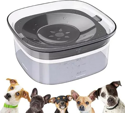 Produktbild von Hauskatzen- und Hunde-Wassernappe - 2L leckfreie und antislip Wassernappe ohne Verschüttung, ideal für Haustiere