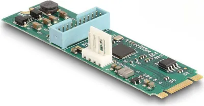Produktbild von DeLOCK Konverter M.2 Key B+M Stecker > 2 x USB 5 Gbps Typ-A