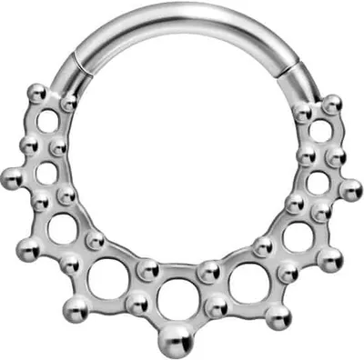 Produktbild von Ohrpiercing, Nasenpiercing, Septum Piercing Chirurgenstahl Segmentring Clicker DESIGN