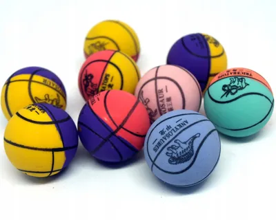 Produktbild von Midex Gummiball mit Basketball-Design, 3 cm