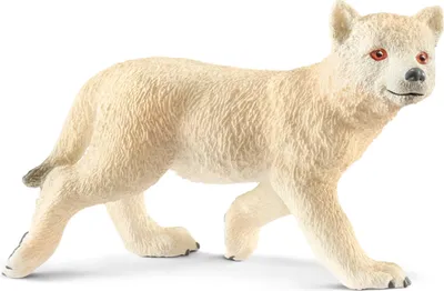 Produktbild von Schleich Wild Life Arktisches Wolfsjunges, Wolf, Wolfsjunge, Wildtier, Spielfigur, 3.6 cm, 14804
