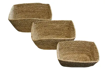 Produktbild von PURE Style 3-teiliges Korb-set natur Seegras Aufbewahrungskorb 613-401723
