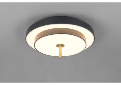 Obrázek produktu pro Stropní svítidlo LED, černo-zlaté, stmívač, D 40 cm
