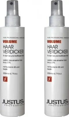 Produktbild von Justus Haarverdicker Volume Spray 2 x je 200 ml