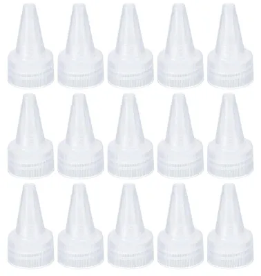 Schraubkappen 28/410, 15 Stück, transparent, mit Schaumdichtung