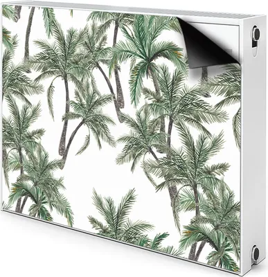 Produktbild von Magnet Heizkörper-Abdeckung Verkleidung Abdeckung Heizkörperabdeckung 90x60 cm  - Tropisch, palm