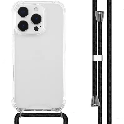 Imagen del producto de Funda trasera transparente con cordón para Apple iPhone 16 Pro -