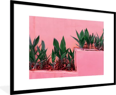 Produktbild von MuchoWow® Gerahmtes Poster Pflanzen - Sommer - Farbe 90x60 cm - Poster mit Schwarzem Bilderrahmen Wandposter Rahmen Foto Bilder - Wanddekoration - Fotos