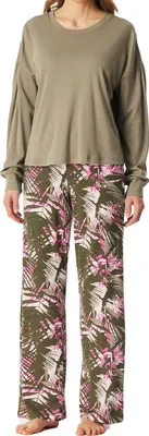 Produktbild von Schiesser Damen Schlafanzug lang Gr. 42  jade