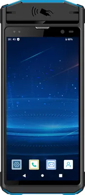 Produktbild von Bisofice Android 13.0 Barcode-Scanner, Handheld-Mobil-PDA-Terminal, unterstuetzt 1D/2D/QR-Code mit 5,5-Zoll-Touchscreen und 1600-W-Rueckkamera fuer Lagerbestandslogistik in kleinen Unternehmen, Einzelhandels-POS-System