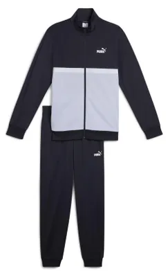 Productafbeelding van PUMA jongenspak, polycolor blokdesign, gebreid, kleur: marineblauw, maat: 176 EU